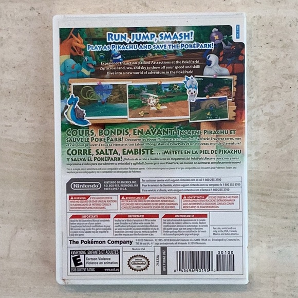 PokePark Wii Pikachu’s Adventure Nintendo Wii Game Pokemon Pikachu Complete - Picture 2 of 7